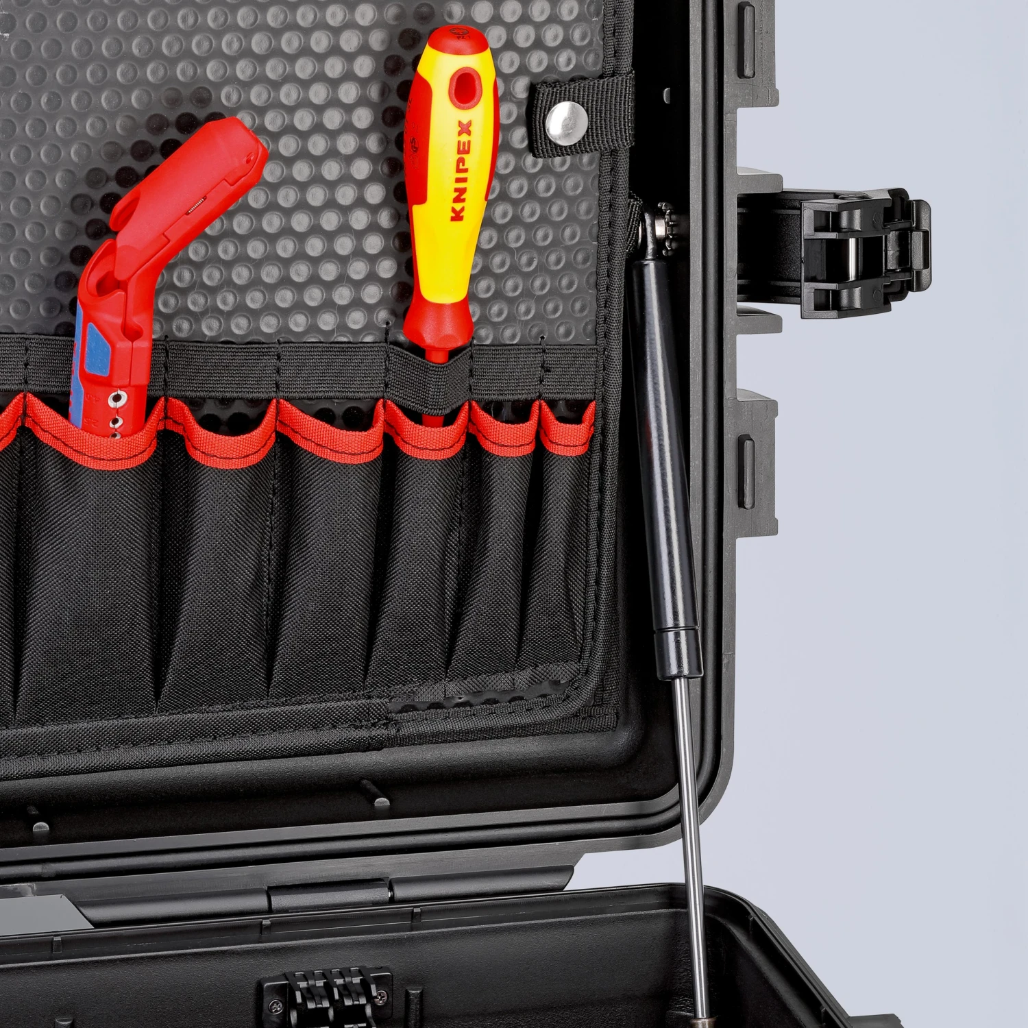Knipex 00 21 37 LE "Robust45 Move" Empty Professional Fly Case Mobile Plastic Tool Box 7 Knipex 00 21 37 LE "Robust45 Move" Empty Professional Fly Case Mobile Plastic Tool Box - Image 5
