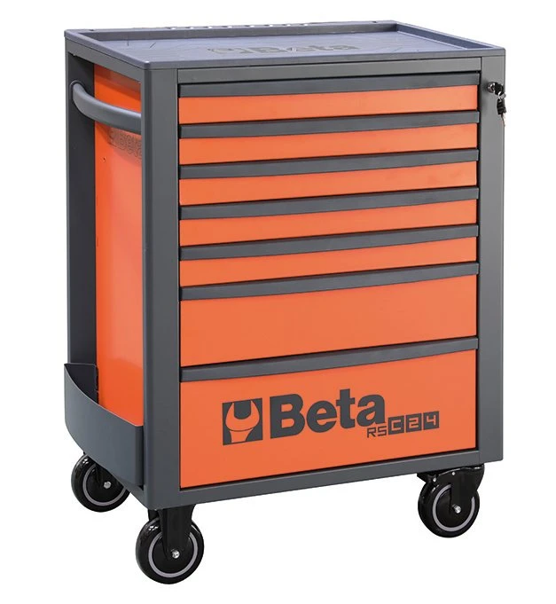 Beta RSC24/7 7 Drawer Mobile Roller Cabinet Orange 3 Beta RSC24/7 7 Drawer Mobile Roller Cabinet Orange