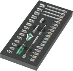 Wera 150130 7 Drawer Tool Rebel Roller Cabinet 1 Trolley With 78 Piece Tool Kit In Foam Inlays 11 Wera 150130 7 Drawer Tool Rebel Roller Cabinet 1 Trolley With 78 Piece Tool Kit In Foam Inlays -Quality Tool Store 05150110001