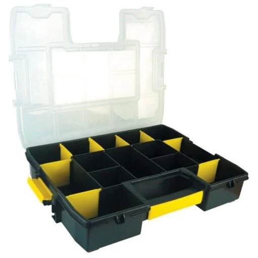Stanley 1-97-483 Sort Master Stackable Screws &amp; Small Parts Storage Organiser Case Toolbox - Image 2