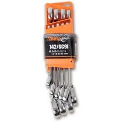 Beta 142/SC9i 9 Piece Metric Reversible Ratcheting Combination Spanner Set 8-19mm