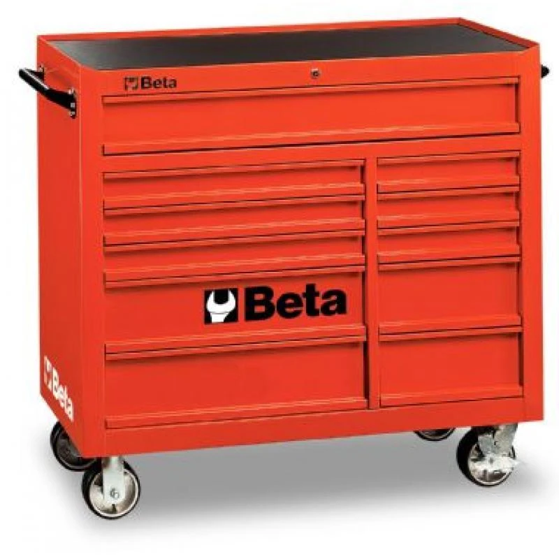 Beta C38 11 Drawer XL Mobile Roller Cabinet - Red 3 Beta C38 11 Drawer XL Mobile Roller Cabinet - Red