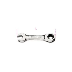 Beta 142C Short (Stubby) Ratcheting Combination Spanner 17mm