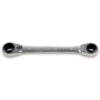 Beta 192 4 IN 1 Flat Bi Hex Double End Reversible Ratcheting Spanner Wrench 8 X 10 / 12 X 13mm -Quality Tool Store 125531