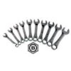 Britool Hallmark CXSMSET10 10 Piece Stubby Combination Spanner Set 10-19mm Short -Quality Tool Store 130528