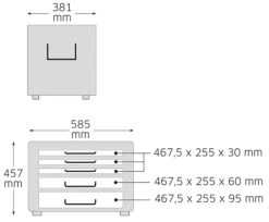Stahlwille 13217 LGE Tool Trolley In Luminous Yellow 6 Stahlwille 13217 LGE Tool Trolley In Luminous Yellow -Quality Tool Store 13217 dimesions 2