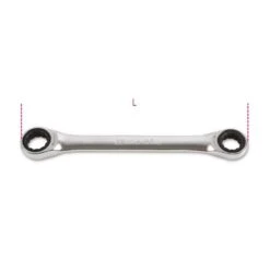 Beta 195AS Imperial Flat Double Ended Ratchet RIng Spanner Wrench 9/16" X 5/8" AF