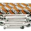 Beta 142AS/8 8 Piece Imperial Reversible Ratchet Spanner Wrench Set 5/16"-3/4" AF -Quality Tool Store 142AS 8