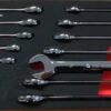 Britool Hallmark BHRWSET12 12 Piece Ratchet Combination Spanner Set In Foam Tray -Quality Tool Store 146319038