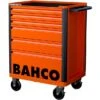 Bahco 1472K6 E72 6 Drawer 26" Mobile Roller Cabinet Orange -Quality Tool Store 1472K6