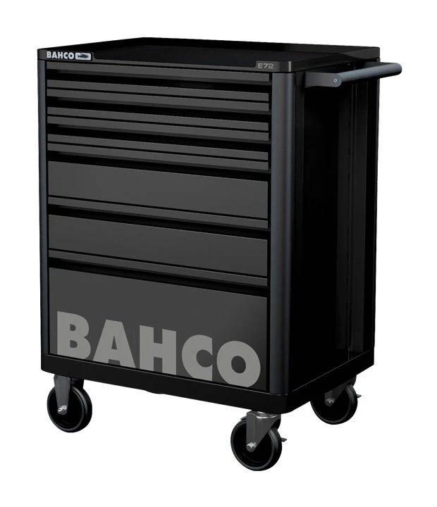 Bahco 1472K6BLACK E72 6 Drawer 26" Mobile Roller Cabinet Black 3 Bahco 1472K6BLACK E72 6 Drawer 26" Mobile Roller Cabinet Black