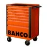 Bahco 1472K7 E72 7 Drawer 26" Mobile Roller Cabinet Orange -Quality Tool Store 1472K7