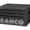 Bahco 1482K4BLACK E82 4 Drawer Top Chest Tool Box For E72 Roll Cabs - Black -Quality Tool Store 1482K4BLACK