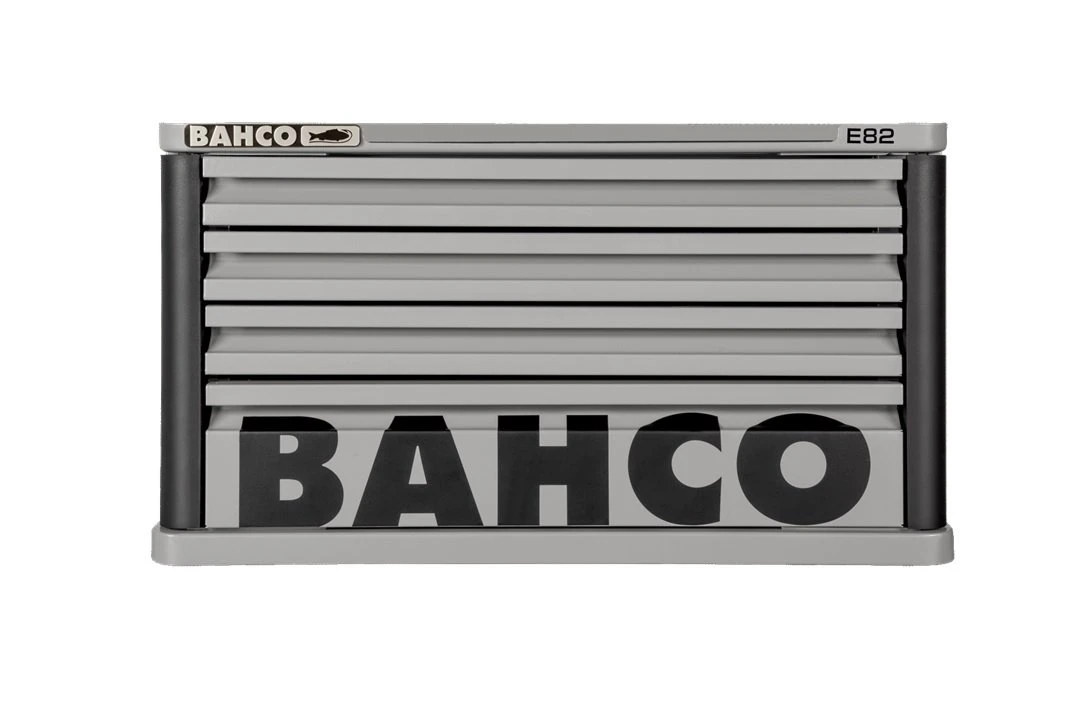 Bahco 1482K4GREY E82 4 Drawer Top Chest Tool Box For E72 Roll Cabs - Grey 4 Bahco 1482K4GREY E82 4 Drawer Top Chest Tool Box For E72 Roll Cabs - Grey - Image 2
