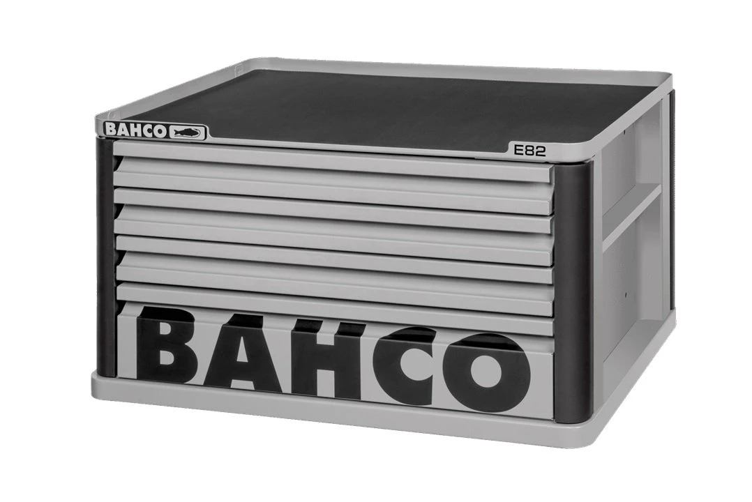 Bahco 1482K4GREY E82 4 Drawer Top Chest Tool Box For E72 Roll Cabs - Grey 3 Bahco 1482K4GREY E82 4 Drawer Top Chest Tool Box For E72 Roll Cabs - Grey