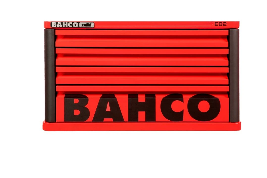 Bahco 1482K4RED E82 4 Drawer Top Chest Tool Box For E72 Roll Cabs - Red 4 Bahco 1482K4RED E82 4 Drawer Top Chest Tool Box For E72 Roll Cabs - Red - Image 2