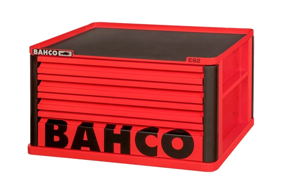 Bahco 1482K4RED E82 4 Drawer Top Chest Tool Box For E72 Roll Cabs - Red 3 Bahco 1482K4RED E82 4 Drawer Top Chest Tool Box For E72 Roll Cabs - Red