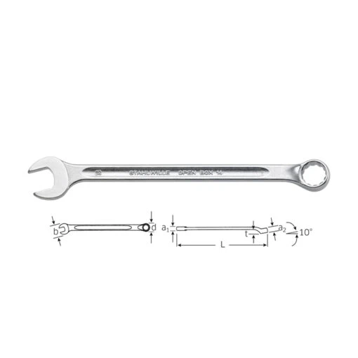 Stahlwille 14 Long Combination Spanner - 9mm