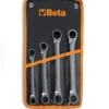 Beta 195AS/B4 4 Piece Imperial Flat Double Ratchet Ring Spanner Set 5/16-3/4" AF -Quality Tool Store 195AS B4