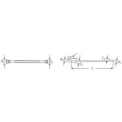 Stahlwille 23 Double Ended Ring Spanner 8x9mm -Quality Tool Store 23 dim
