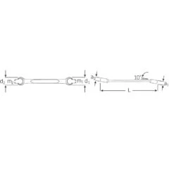Stahlwille 24 Double Ended Open Angled Ring Spanner 22 X 24mm -Quality Tool Store 24 dim1 1