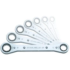 Stahlwille 25A/7PCN Ratchet Ring Spanner Set AF