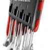 Facom 467.JPU8 Ratcheting Combination Spanner Set 5/16" - 3/4" AF -Quality Tool Store 467.JPU8 PH01