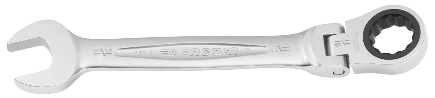 Facom 467F.7/16 Flexible Ratchet Combination Spanner 7/16" AF 3 Facom 467F.7/16 Flexible Ratchet Combination Spanner 7/16" AF