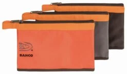 Bahco 4750FB7-02 3 Pocket Storage Zipper Pouch Bag Case - Large -Quality Tool Store 4750FB7 02