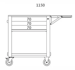 Beta 5000MS Folding Shelf For Tool Trolley -Quality Tool Store 5000MS 3 quote