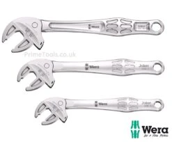 Wera JOKER 6004 3 Piece Self-Setting Adjustable Spanner Set S, L &amp; XXL (10-32mm)