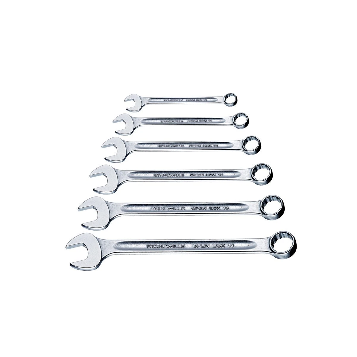 Stahlwille '13/6' 6 Piece Metric Open Box Combination Spanner Set 7-19mm