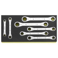 Stahlwille 'TCS 25/7' 7 Piece Double Ended Ratchet Ring Spanner Set 7-19mm -Quality Tool Store 96838751