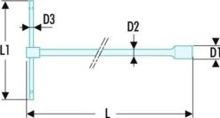 Facom 98B.14 Metric Sliding T-Handle Socket Wrench 14mm 13 Facom 98B.14 Metric Sliding T-Handle Socket Wrench 14mm -Quality Tool Store 98B.8 5