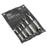 Sealey AK2651 5 Piece Flare Nut Pipe Spanner Set Metric 9 - 21mm -Quality Tool Store AK2651 IN POUCH