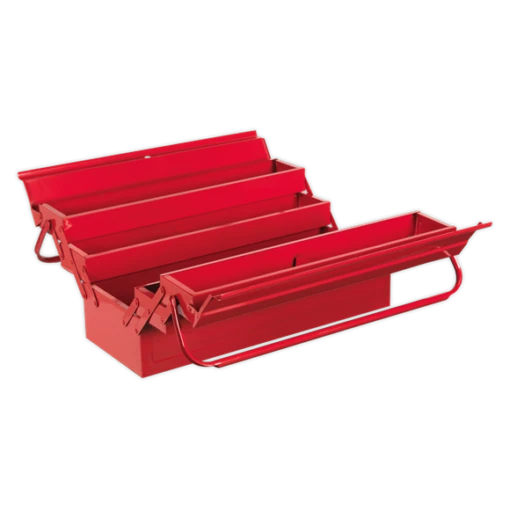 Sealey AP521 Cantilever Metal Toolbox 4 Tray 530mm Long - Red - Image 3
