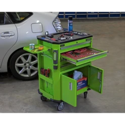 Sealey Tools AP980MTHV Tool Trolley With 4 Drawers, 2 Door Cupboard &amp; Shelf -Quality Tool Store AP980MTHV ACT IN SITU DFC0161540