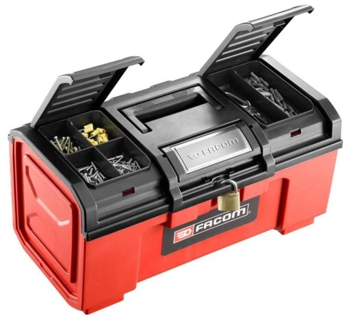 Facom BP.CSTK3N Set Of 3 Plastic Tool And Parts Storage Boxes; 16", 19" &amp; 24" - Image 2