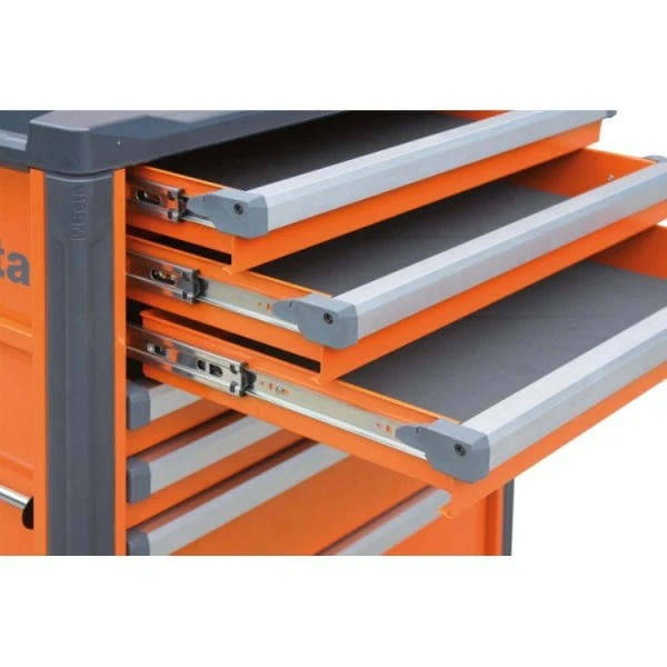 Beta C37/7 7 Drawer Mobile Roller Cabinet - Orange 6 Beta C37/7 7 Drawer Mobile Roller Cabinet - Orange - Image 4