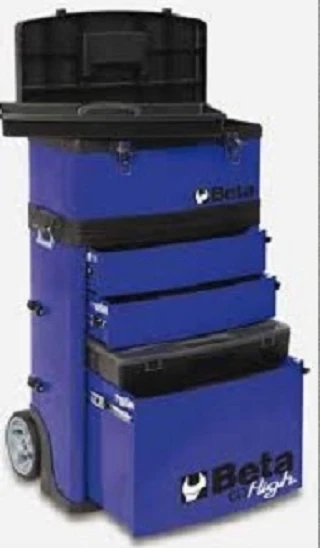 Beta C41H Two - Module Tool Trolley Cabinet - Blue 5 Beta C41H Two - Module Tool Trolley Cabinet - Blue - Image 3