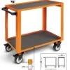 Beta CP51 2-Level Mobile Workshop Tool Trolley Orange -Quality Tool Store CP51