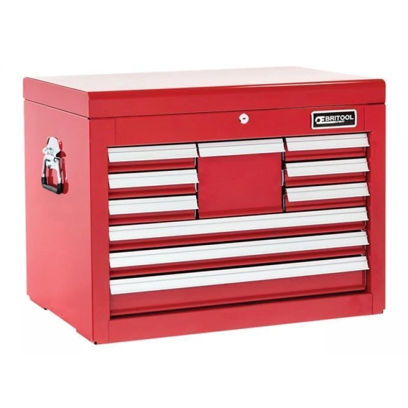 Britool Expert E010240B 10 Drawer Tool Chest Cabinet - Top Box - Red 3 Britool Expert E010240B 10 Drawer Tool Chest Cabinet - Top Box - Red