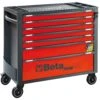 Beta RSC24AXL/7-R 7 Drawer Extra Long Mobile Roller Cabinet With Anti-Tilt System - Red -Quality Tool Store RCS24AXL 7 R 1 scaled 1