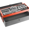 Facom S.442EP 1/2" Drive 28 Piece Metric Socket Set In A Metal Tool Box -Quality Tool Store S.442EP