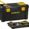 Stanley STST1-75520 Essential 19" Toolbox With Organiser Top, Plastic Latches. Tool Box -Quality Tool Store STST1 75520totewith tools