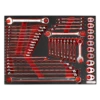 Sealey TBTP11 44 Pce Spanner Set - Combi, Extra Long, Stubby, Ratchet, Crow Foot &amp; Flare Nut -Quality Tool Store TBTP11.V2 STRAIGHT DFC0234249