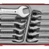 Teng TT6010MRS 10 Piece Metric Stubby Ratcheting Combination Spanner Set In Tool Box Module Tray -Quality Tool Store TT6010MRS