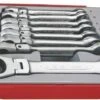 Teng TT6508RF Flexible Ratcheting Combination Spanner Set In Tool Box Tray -Quality Tool Store TT6508RF