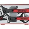 Teng TTADJ04 4 Pce Adjustable Spanner/Wrench Set 6", 8", 10" &amp; 8" Wide Jaw In Tool Box Tray -Quality Tool Store TTADJ041