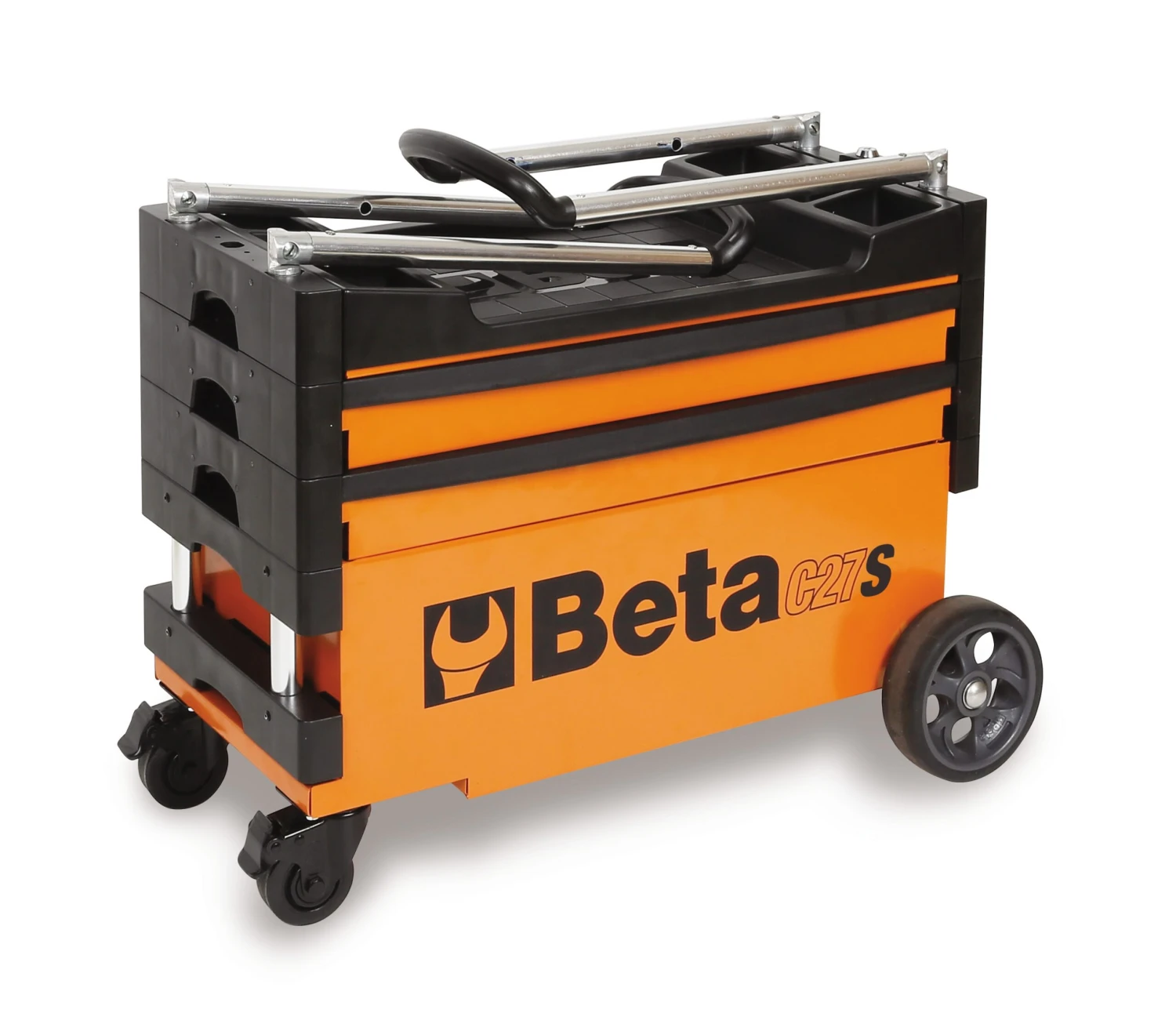 Beta C27S Folding Portable Collapsable Tool Trolley With Drawers Red 4 Beta C27S Folding Portable Collapsable Tool Trolley With Drawers Red - Image 2